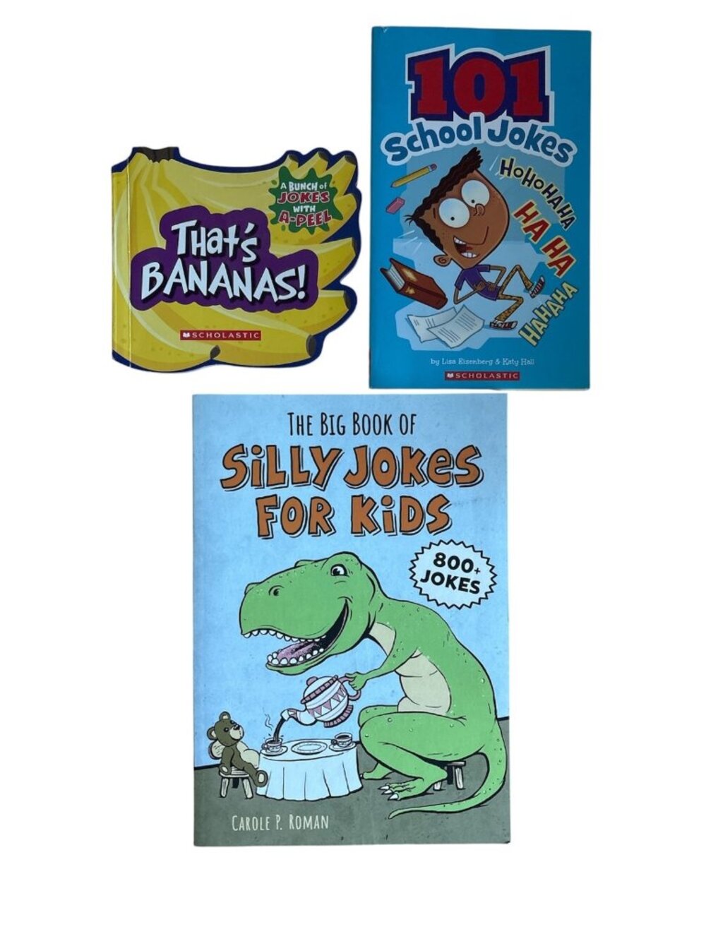 That's Bananas 101 School Jokes Silly Jokes For Kids Roman 3 Book Lot Scholastic